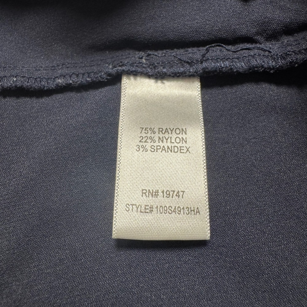 Counterparts Womens Navy Blue Pull On Dress Pants Straight Leg Size 12 - Picture 9 of 10